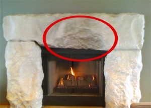 fireplace stone mantle