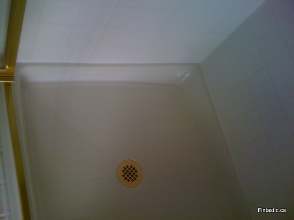 Bathroom/shower grout cracks restored
